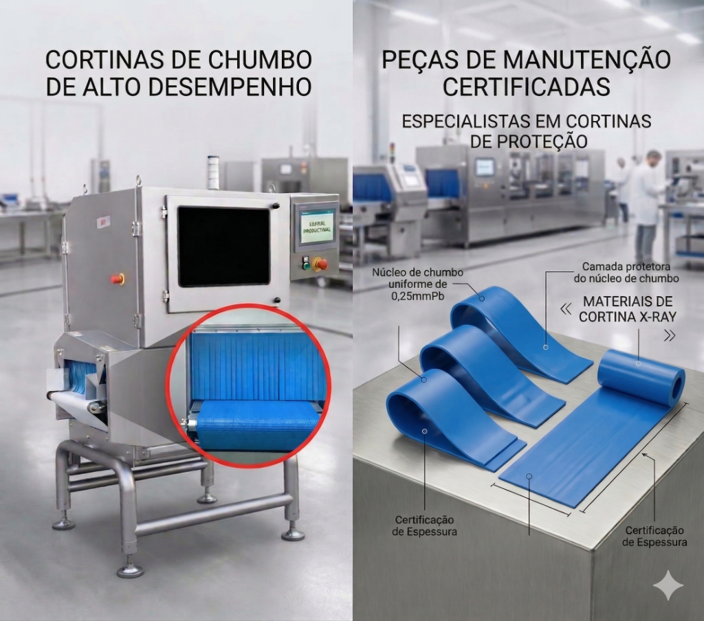Cortinas de Chumbo para proteção radiológica
